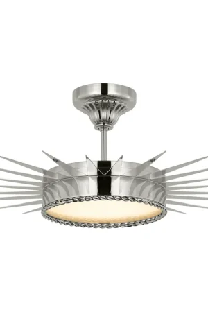 Best Price Suzanne Kasler Soleil LED 27.75 inch Polished Nickel Semi-Flush Mount Ceiling Light