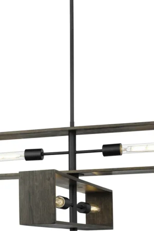 Big Sale Boundary 4 Light 30 inch Matte Black Chandelier Ceiling Light, Design Series