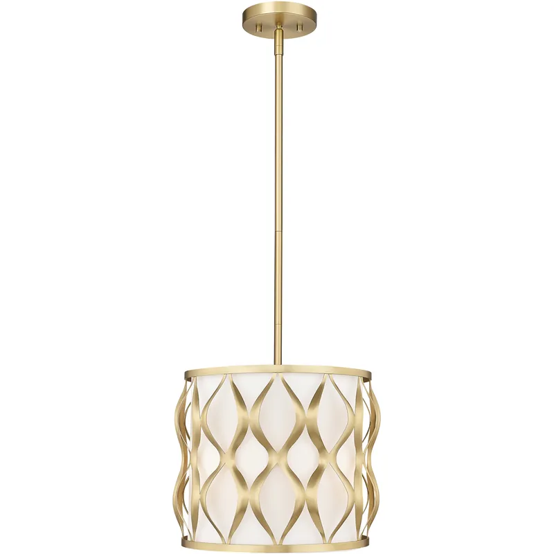 Certified Harden 3 Light 12 inch Modern Gold Pendant Ceiling Light