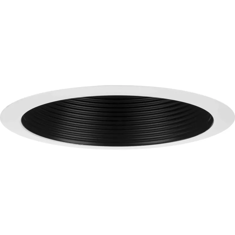 6in Recessed Trim PAR38 Black Step Baffle Trim Limited Time