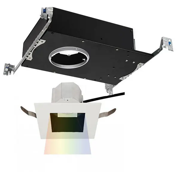 Aether LED B/Wt Recessed Lighting in 2700K, Black/White, Trim Only In Demand