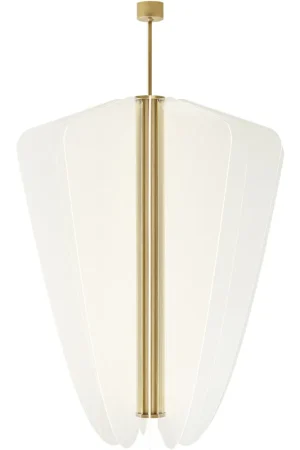 Buy Today Sean Lavin Nyra LED 42.2 inch Plated Brass Chandelier Ceiling Light, Integrated LED