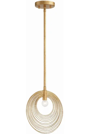 Big Sale Doral 1 Light 10 inch Renaissance Gold Mini Pendant Ceiling Light