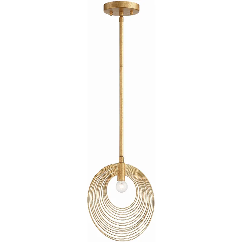 Big Sale Doral 1 Light 10 inch Renaissance Gold Mini Pendant Ceiling Light