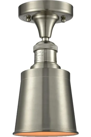 Best Seller Franklin Restoration Addison 1 Light 5 inch Brushed Satin Nickel Semi-Flush Mount Ceiling Light, Franklin Restoration
