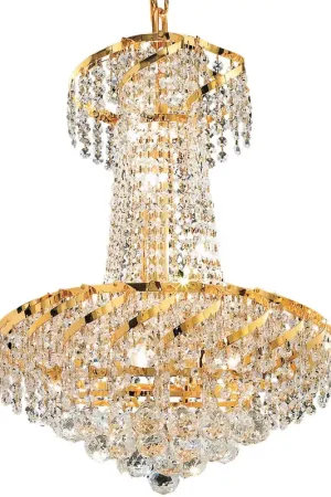 Belenus 6 Light 18 inch Gold Dining Chandelier Ceiling Light in Royal Cut Secure Checkout