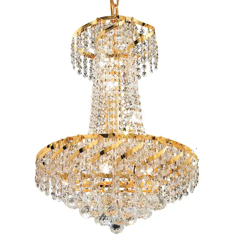 Belenus 6 Light 18 inch Gold Dining Chandelier Ceiling Light in Royal Cut Secure Checkout