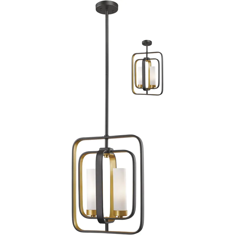 Aideen 2 Light 11 inch Bronze Gold Pendant Ceiling Light Editor’s Pick