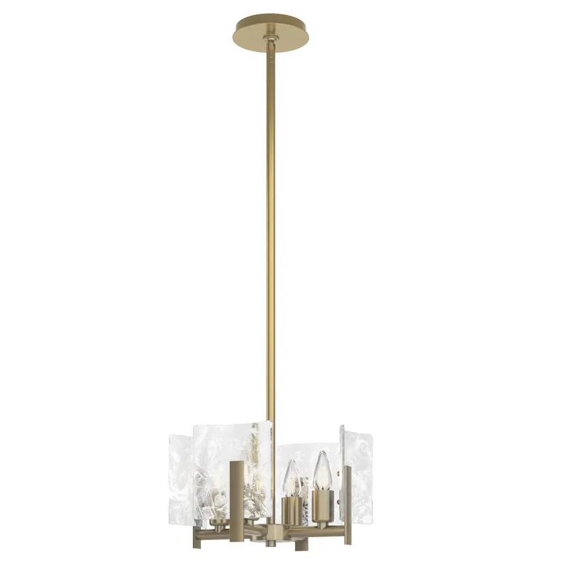 Arc 4 Light 13.5 inch Modern Brass Semi-Flush/Pendant Ceiling Light Secure Checkout