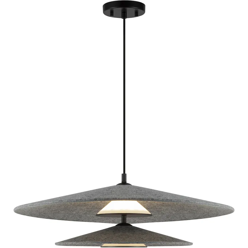 Best Seller Cruz LED 24 inch Felt - Gray Pendant Ceiling Light in Felt Shade