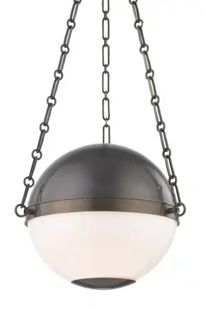 Affordable Sphere No.2 2 Light 16.5 inch Distressed Bronze Pendant Ceiling Light