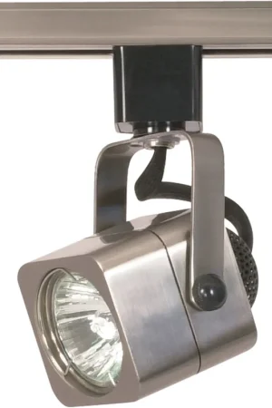Brentwood 1 Light Brushed Nickel Track Lighting Ceiling Light, Square Must Have
