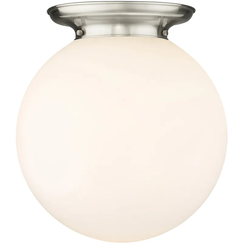 Beacon 1 Light 15.75 inch Satin Nickel Flush Mount Ceiling Light New Arrival