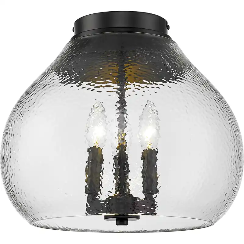 Best Choice Ariella 3 Light 13.75 inch Matte Black Flush Mount Ceiling Light