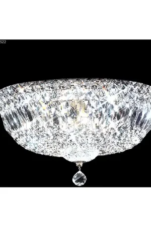 Zoe 6 Light 14 inch Silver Flush Mount Ceiling Light Latest