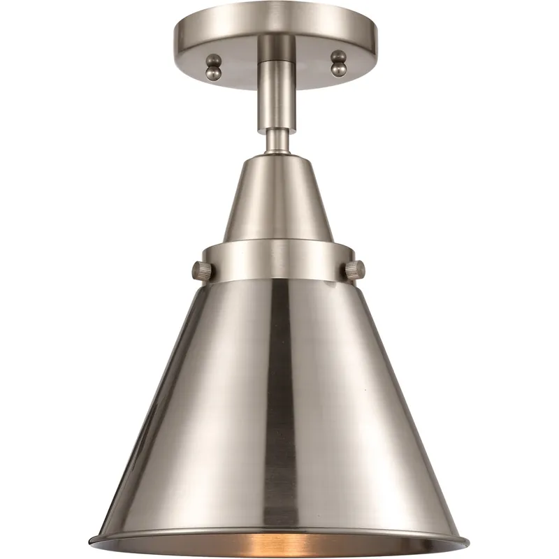 Brand New Franklin Restoration Appalachian LED 8 inch Brushed Satin Nickel Flush Mount Ceiling Light
