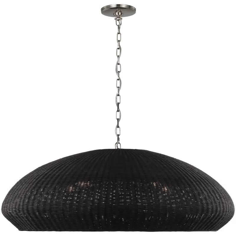Chapman & Myers Kokomo LED 44 inch Polished Nickel Wide Pendant Ceiling Light Limited Edition