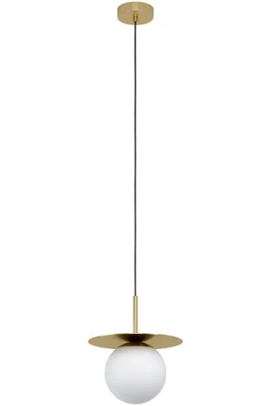Arenales 1 Light 10.83 inch Brushed Brass Pendant Ceiling Light Buy Today