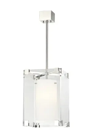 Achilles 1 Light 13.25 inch Polished Nickel Pendant Ceiling Light Limited Time