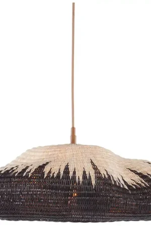 Authentic Comme Des Paniers 1 Light 23 inch Khaki/Black Pendant Ceiling Light