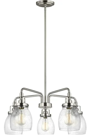 Belton 5 Light 23.88 inch Brushed Nickel Chandelier Ceiling Light Authentic