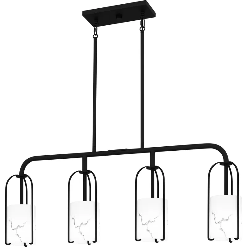 Fairbanks 4 Light 37.25 inch Matte Black Island Light Ceiling Light, Medium Get Yours