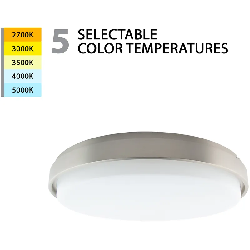 Lithium LED 18.82 inch Brushed Nickel Flush Mount Ceiling Light, WAC Limited Flash Sale