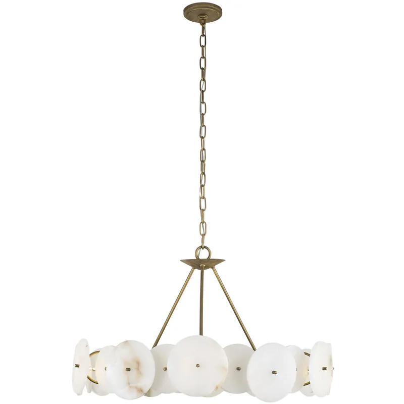 Crafted Cosmos 6 Light 30 inch Havana Gold Chandelier Ceiling Light, Smithsonian Collaboration