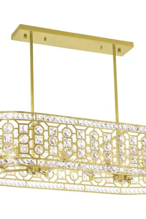 Belinda 8 Light 41 inch Champagne Pool Table Light Ceiling Light Brand New