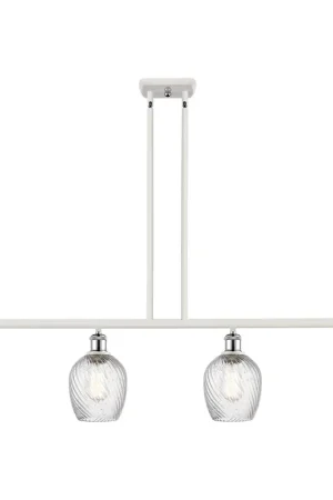 Ballston Salina LED 48 inch White and Polished Chrome Island Light Ceiling Light, Ballston Fresh Stock
