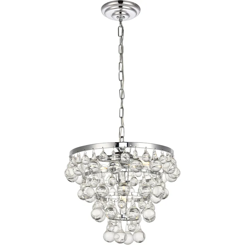 Kora 3 Light 13 inch Chrome Pendant Ceiling Light Best Seller