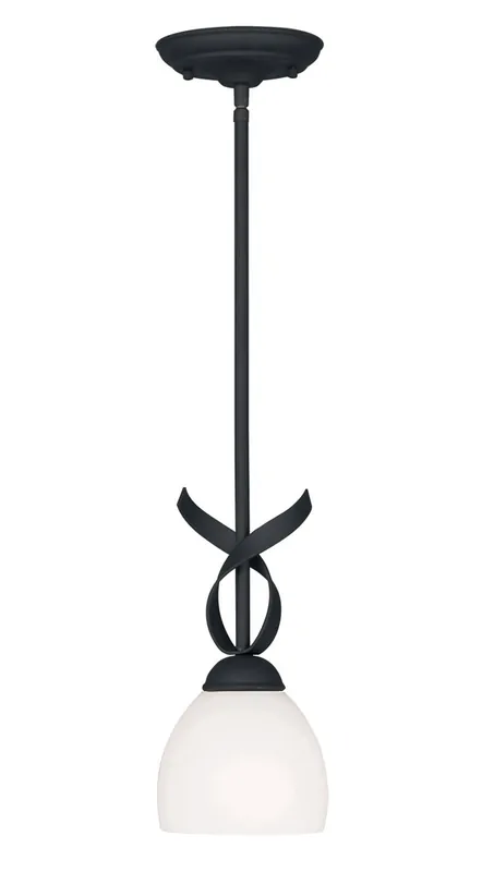 Brookside 1 Light 6 inch Black Mini Pendant Ceiling Light Fresh Stock