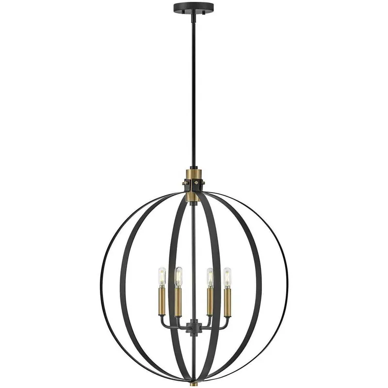 Shop Now Cirque LED 24 inch Black Chandelier Ceiling Light, Orb