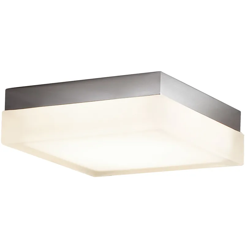 Dice LED 6 inch Brushed Nickel Flush Mount Ceiling Light, dweLED Exclusive