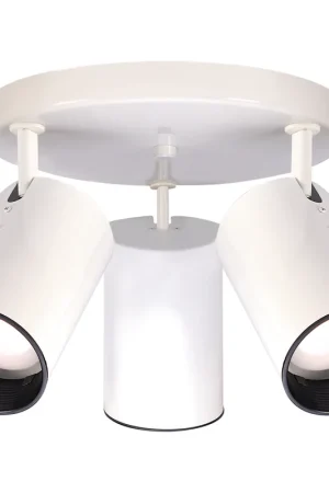 Brentwood 3 Light 14 inch White Semi Flush Mount Ceiling Light Direct From Manufacturer
