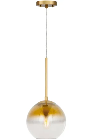 Callisto 1 Light 12 inch Soft Gold Pendant Ceiling Light Direct From Manufacturer