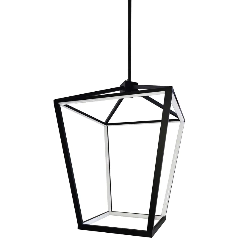Cage LED 13 inch Matte Black Chandelier Ceiling Light Editor’s Pick
