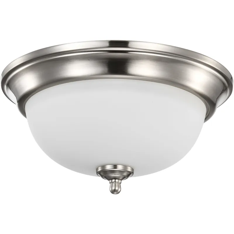 Brentwood LED 13 inch Brushed Nickel LED Flush Mount Ceiling Light Express Delivery