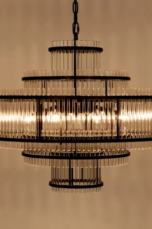Bulk Order Rowan 8 Light 29 inch Matte Black Chandelier Ceiling Light