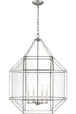 Bargain Suzanne Kasler Morrison 4 Light 23.25 inch Brushed Nickel Pendant Ceiling Light