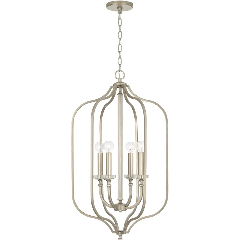 Must Have Breigh 4 Light 18 inch Brushed Champagne Foyer Ceiling Light