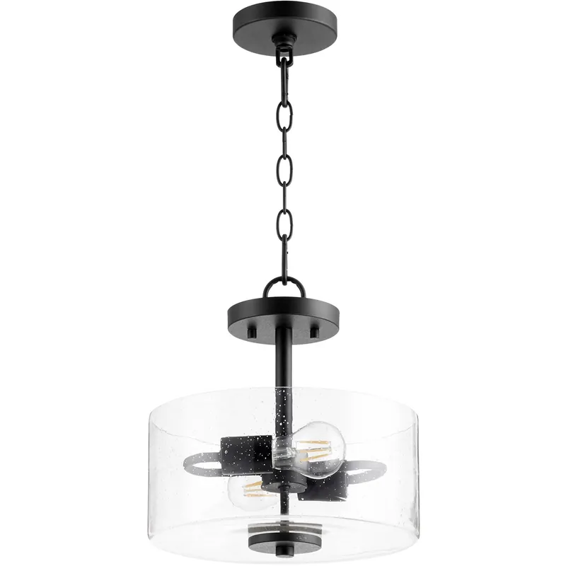 Dakota 2 Light 12 inch Noir Dual Mount Ceiling Light Direct From Factory
