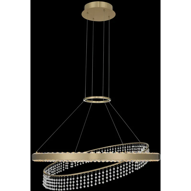 Saturno LED 28 inch Brushed Brass Pendant Ceiling Light Special Offer