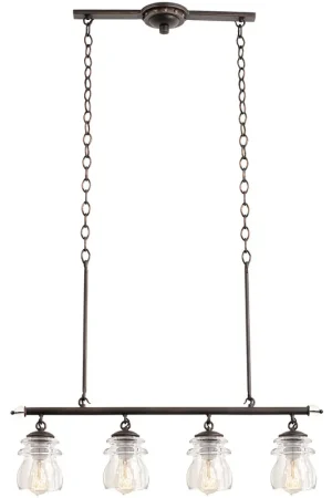 Brierfield 4 Light 31 inch Pearl Silver Island Light Ceiling Light Money Back Guarantee