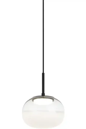 Buy Today Jayce LED 7.88 inch Matte Black Pendant Ceiling Light in Matte Black with White