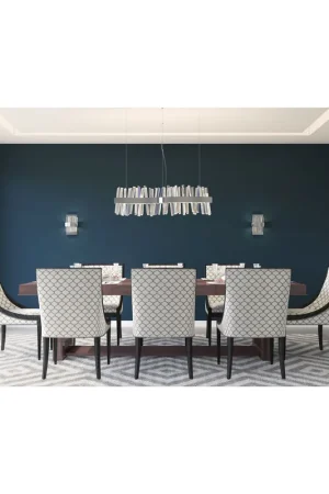 Big Sale Glacier LED 36 inch Brushed Champagne Gold Foyer Pendant Ceiling Light