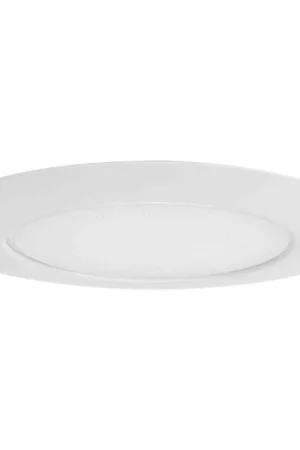 6in Recessed Trim A19 Satin White Lensed Shower Trim Professional Grade