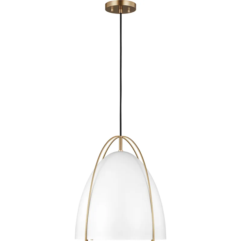 Sean Lavin Norman Pendant Ceiling Light in Satin Brass Flash Sale