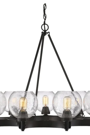 Buy Direct Galveston 37 inch 60.00 watt Rubbed Bronze Chandelier Ceiling Light, Large