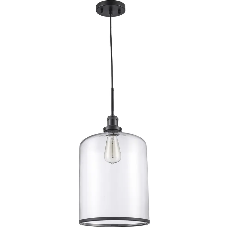 Discount Dorina 1 Light 10 inch Black Jar Pendant Ceiling Light